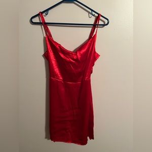 Red Silk Dress